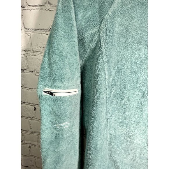 HORNY TOAD LADIES LIGHT GREEN FLEECE PULLOVER 1/4 ZIP  (S)  NICE CONDITION!!   G - Picture 5 of 5